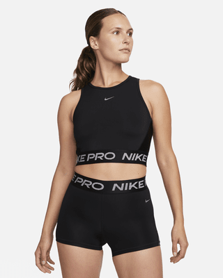 Nike Pro Intertwist Women's Cropped shops Tank Black Red